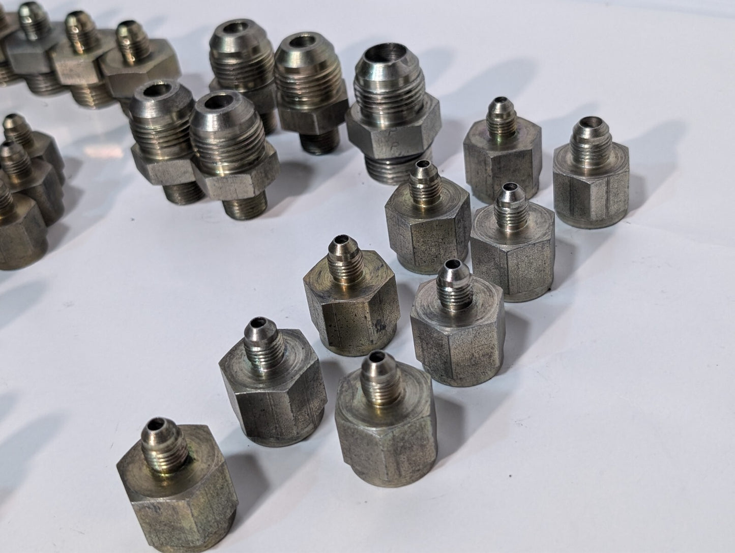 (85) Assorted High Pressure Adaptor Fittings for Pneumatic or Hydraulic Press