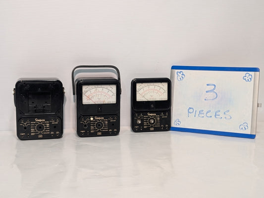 (3) SIMPSON 260 Series 5P Overload Protected Volt Milliammeter Analog Meter READ