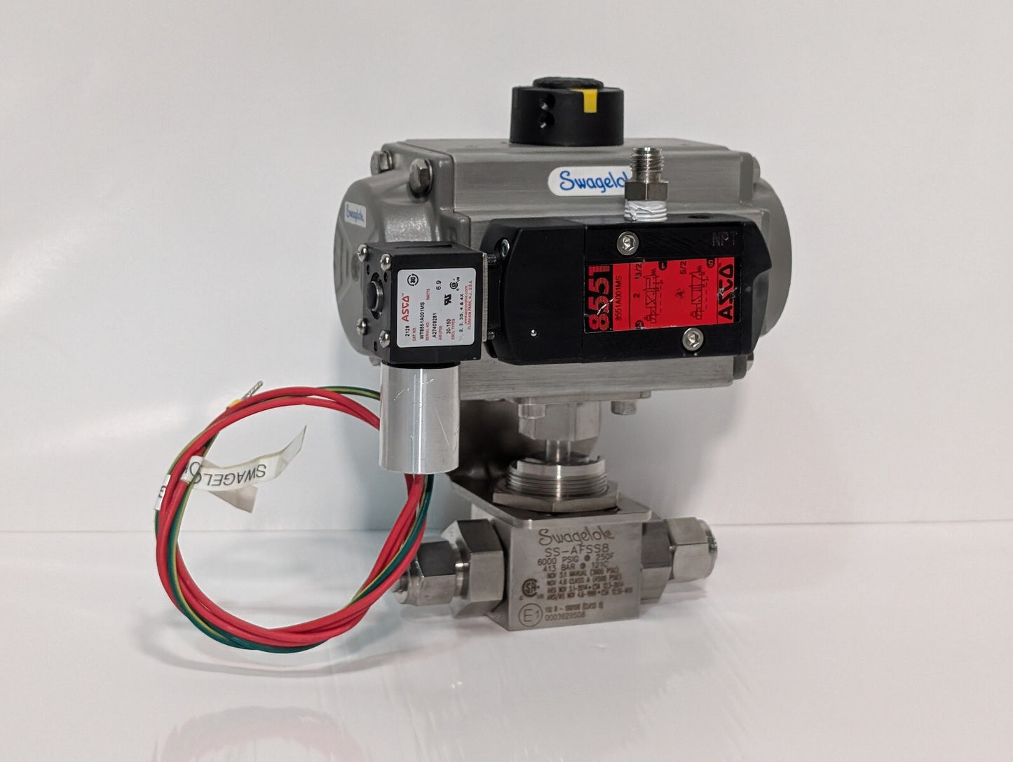 Swaglok MS-A30-4-DIN Spring Return Assy SS-AFSS8 Control Valve ASCO WT8551A001MS