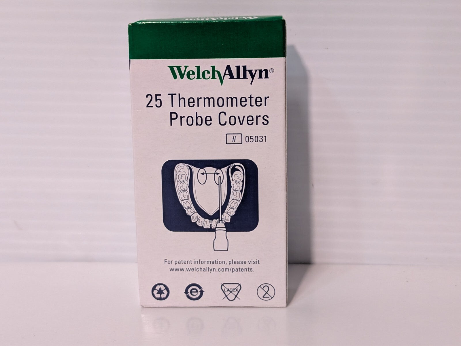 (1500) Welch Allyn 05031 Thermometer Probe Covers, 6 Boxes of 250, 5 + 1 Boxes