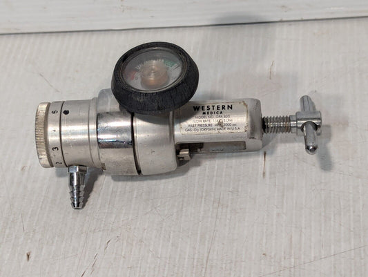 Western Medica OPA-820 Oxygen Regulator 1/4 to 15 LPM, 3000 PSI - Free Shipping
