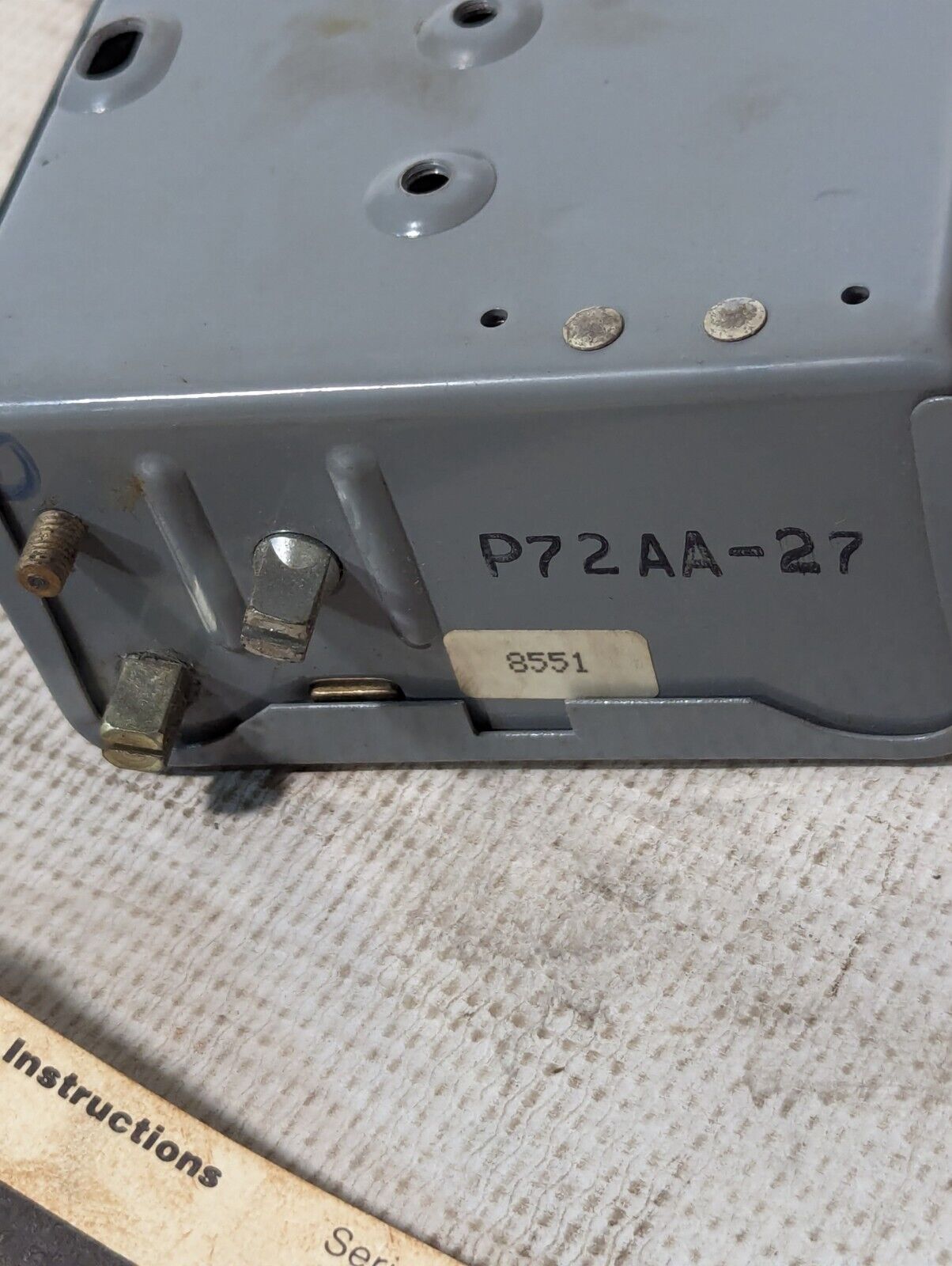 Penn (Johnson Controls)  P72AA-27 Refrigeration Pressure Control - Free Shipping