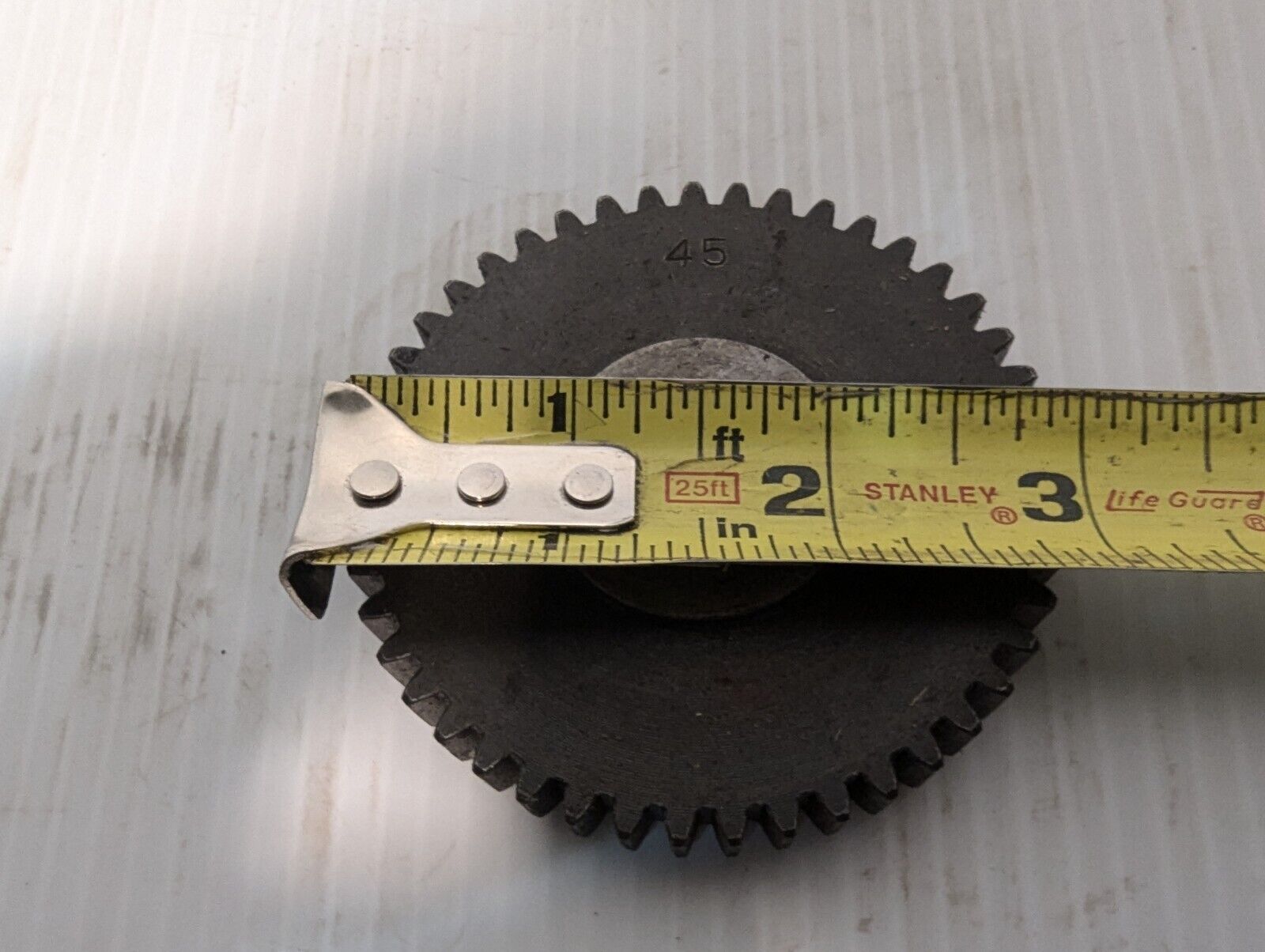 45 Tooth Gear 3" Outer Diameter  11 Tooth .75" Bore .5" Thick - Free Shipping