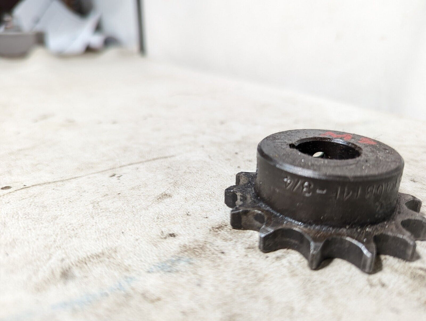 Tsubaki 40B14F-3/4 Single Strand Sprocket, 40 Chain Size, 3/4 Bore Dia, 14 teeth