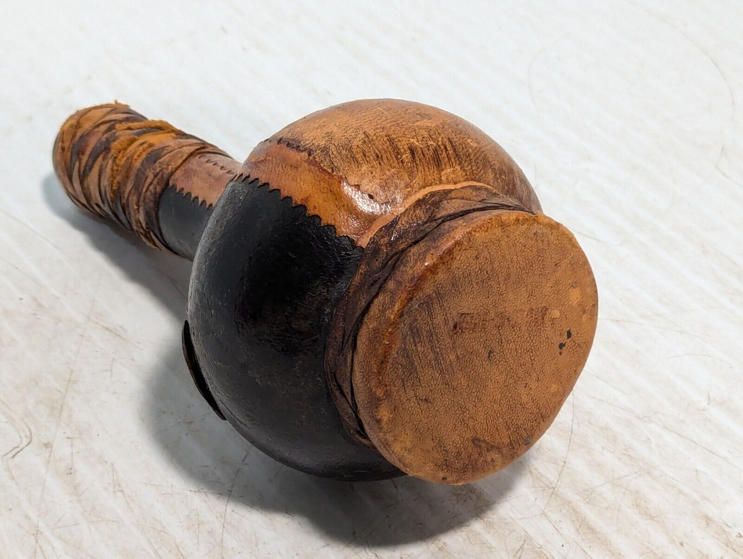 Rare Vtg Leather Wrapped Decanter, Caribbean, Colonial Style - Free Shipping