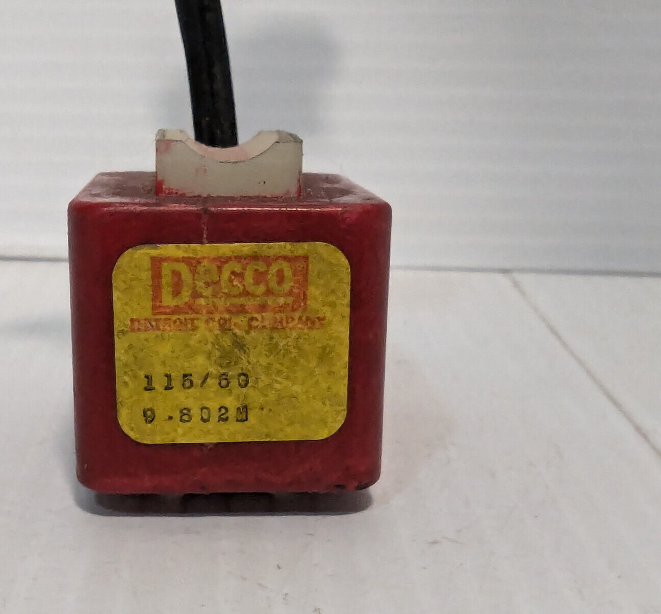 Decco 9-802M Contactor/ Starter Coil, 2 prong plug, 115VAC, 60Hz, Free Shipping