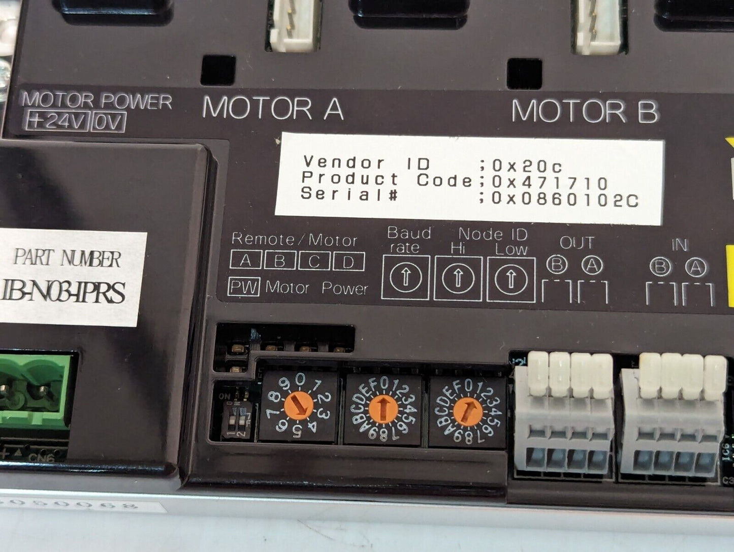 Itoh Denki IB-N03 IPRS CANopen Motor Control Module- Free Shipping