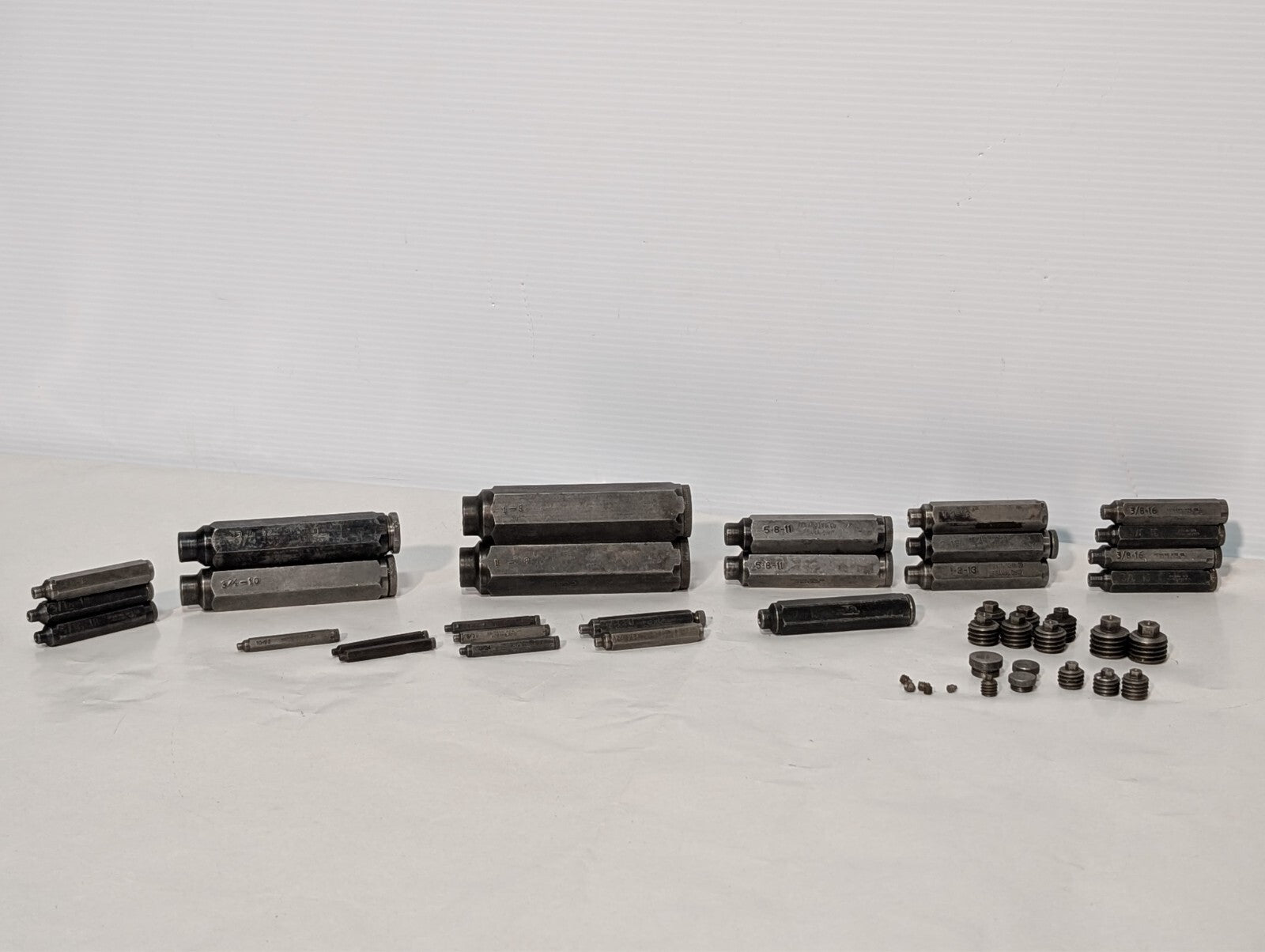 (25) Heimann Transfer Screw Incl. 3/8-16, 1-2-13, 5-8-11, etc. See photos+desc.