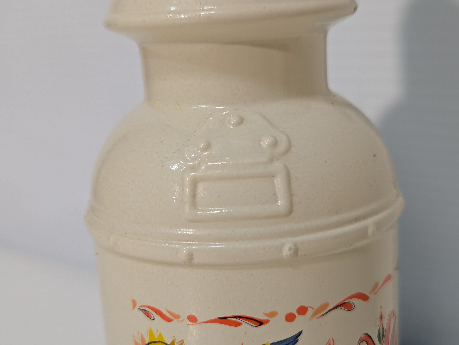 Vintage 1970s Avon Country Bird Glass 10oz Lotion Pump Dispenser Made in USA