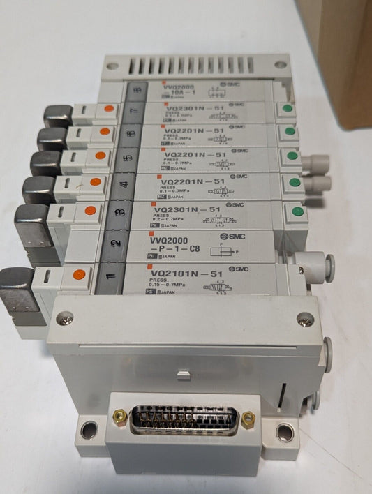 SMC VV5Q21-08-DAN00 Manifold assembly, IAW DWG - Free Shipping