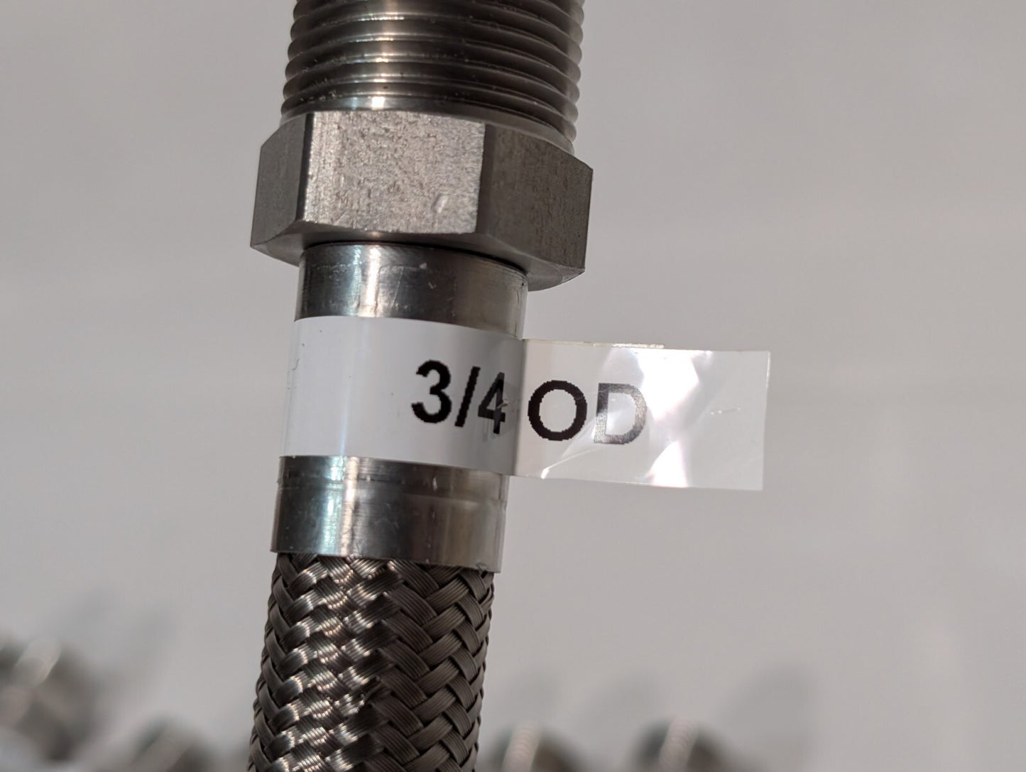(15) Braided 316 Stainless Steel Flex Hoses, Assorted Lengths Sizes Ports