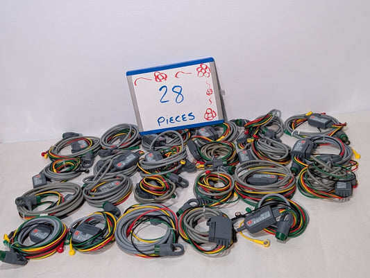 (1) Physio Control 4-wire Limb Cable REF: 11111-000019 PN: 3302822-005 ECG Cable