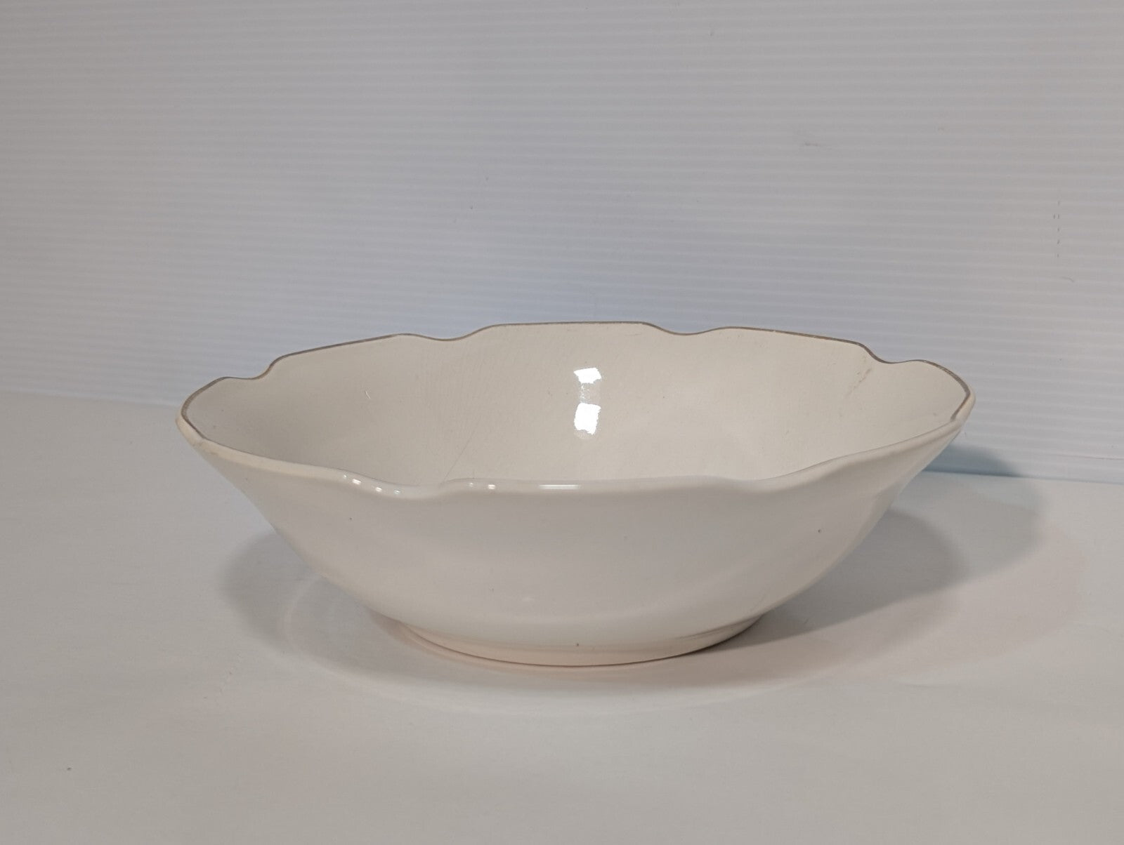 Vintage Sabin Cathy Rose Serving Bowl Pink Rose Floral Bouquet Gold Trim 8 1/2"