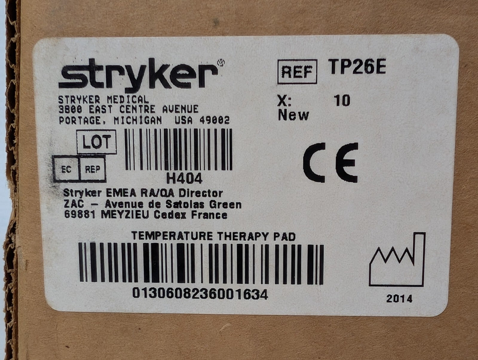 Stryker TP26E Mul-T-Pad w\Clik-Tite Connectors Large 18″ X 26″ 10 Pads Full Case