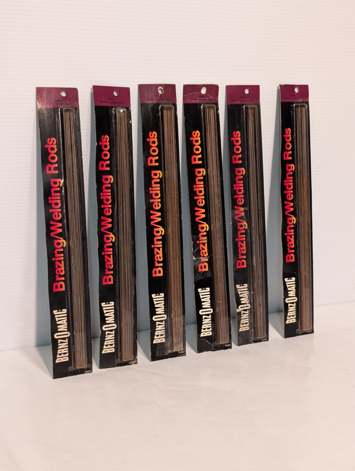 (6) BernzOMatic Brazing/Welding Rods, Probably SWR-10, 1 Pack of 6