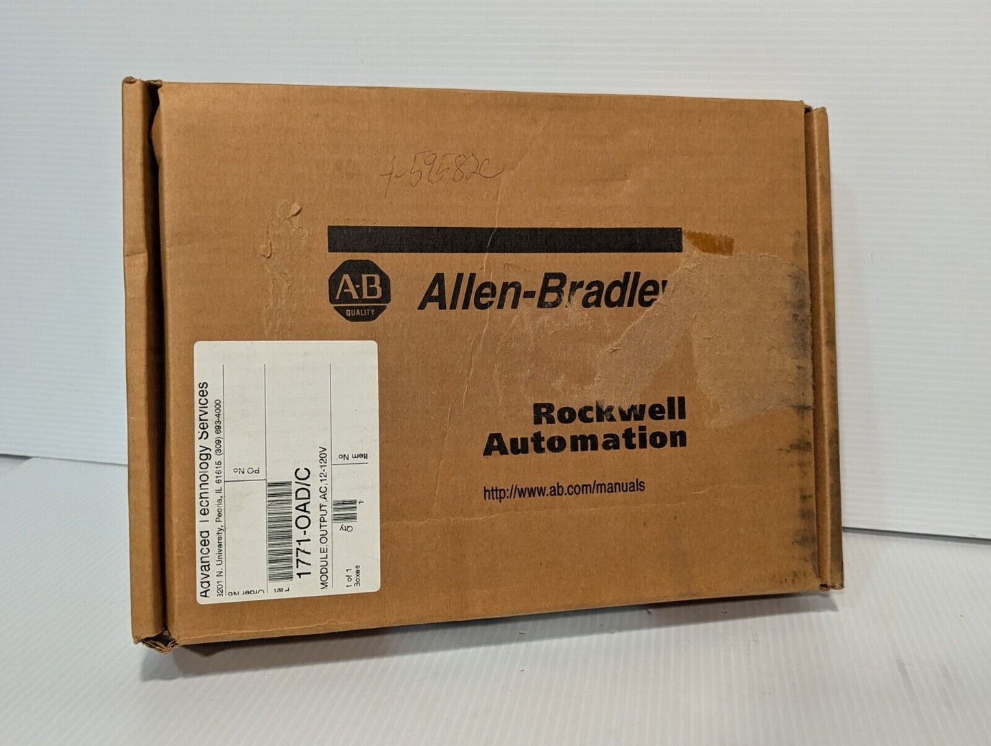 Surplus Open Allen Bradley 1771-OAD /C PLC-5 16-Pt 120VAC Digital Output Module