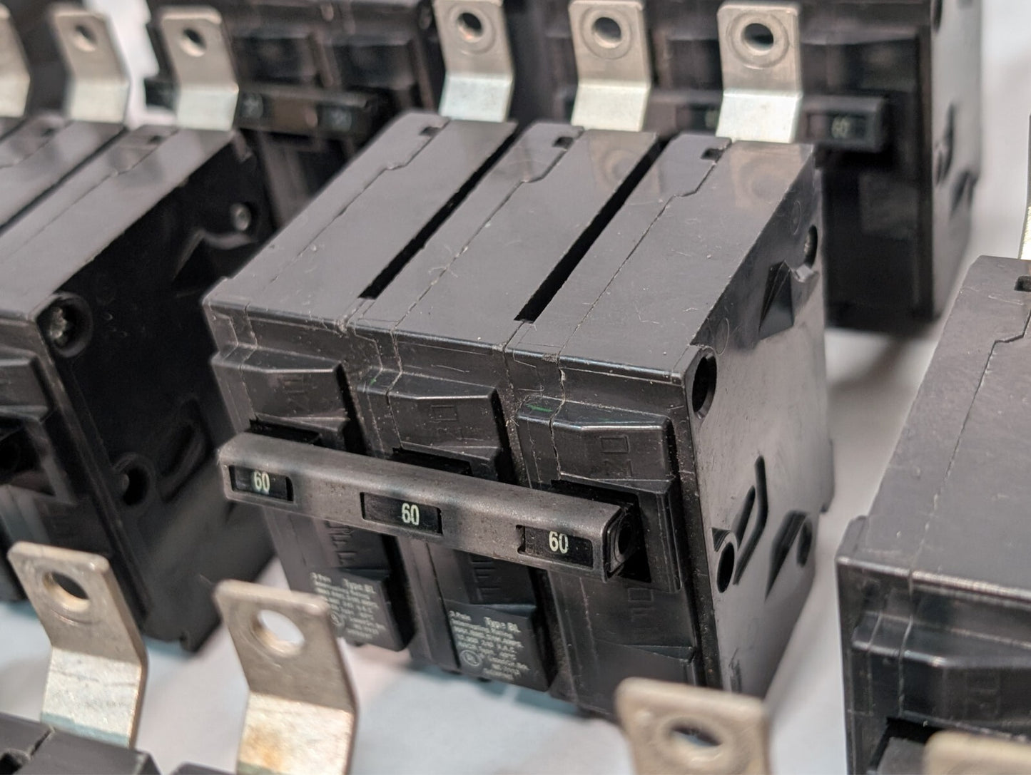 (19) Siemens 3-Pole Circuit Breakers, B- and BL- Type, 15A 20A 30A 40A 50A 60A