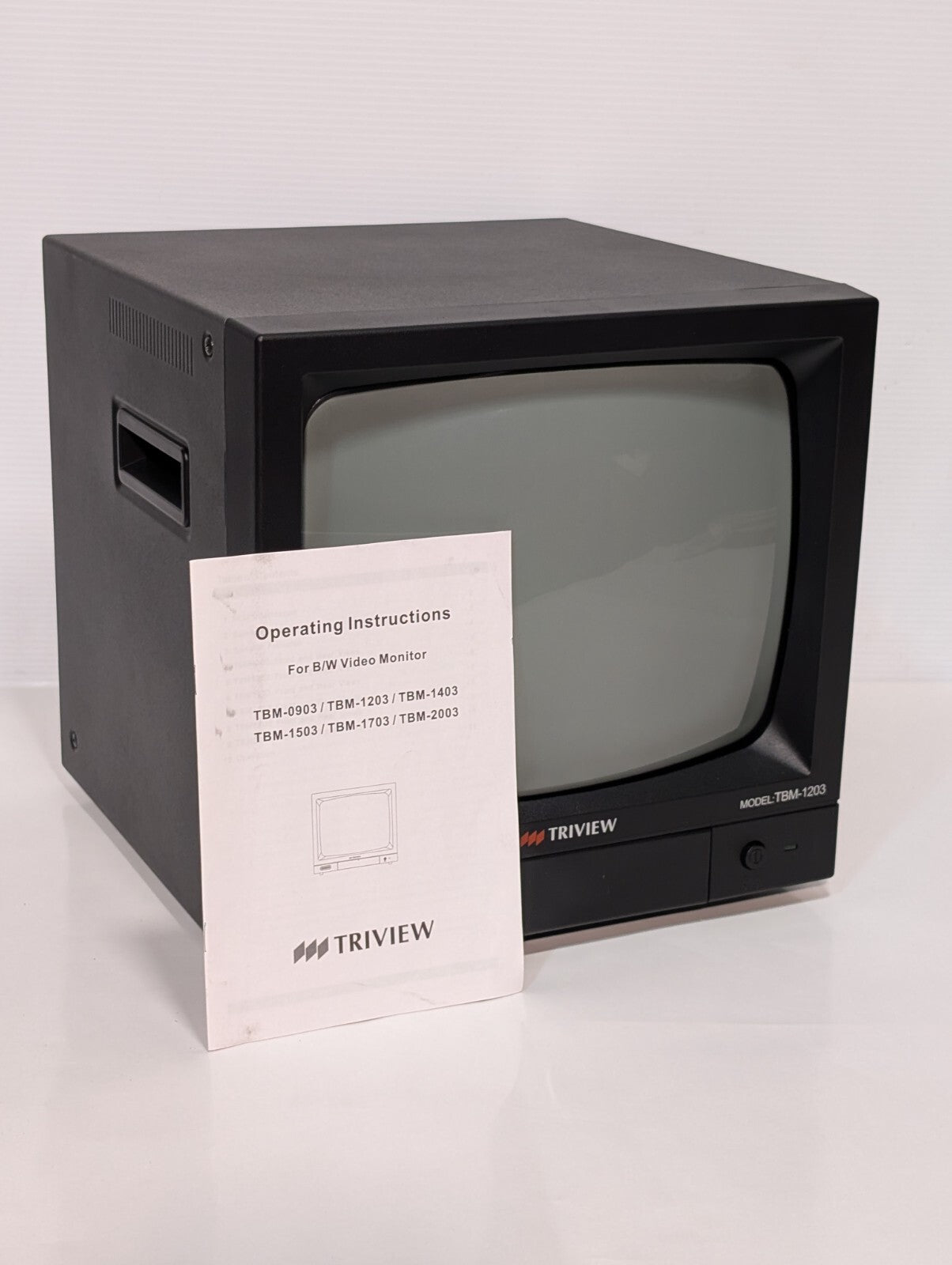 Tatung TBM-1203 Triview  B&W Surveillance Monitor, 11" Visual Screen, Metal Case