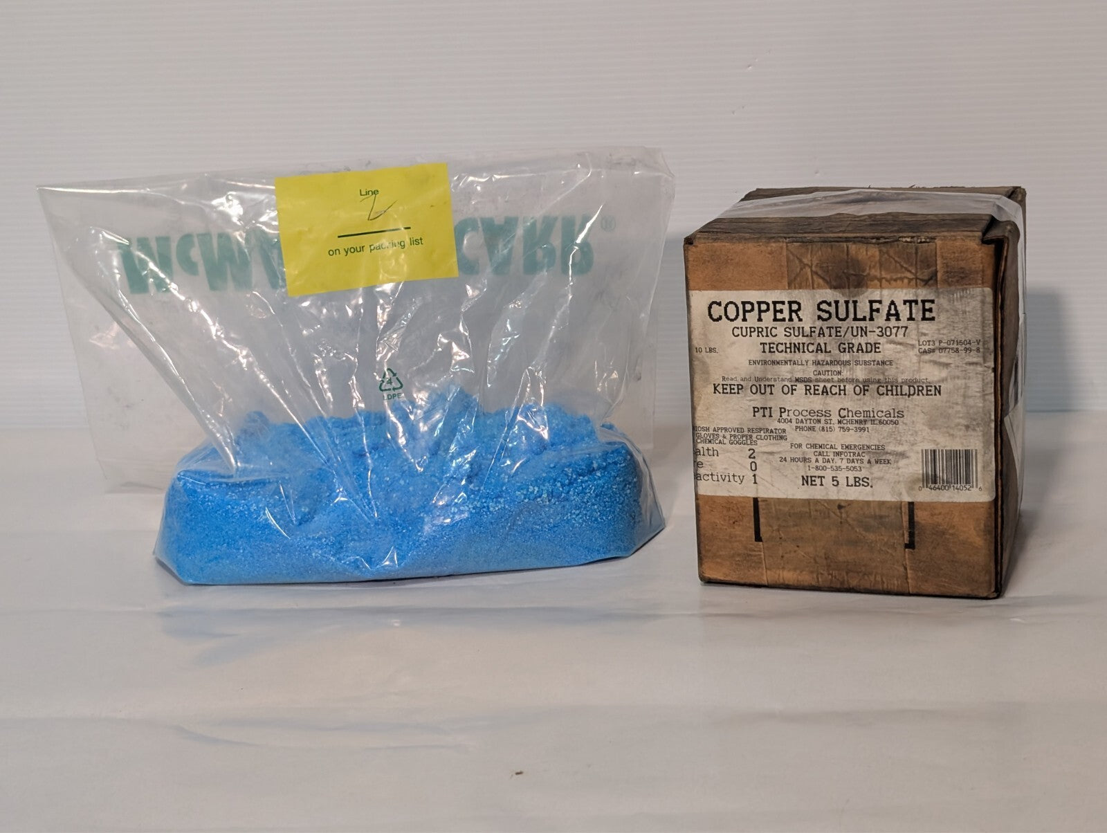 5 Lbs Bag of Copper Sulfate UN-3077