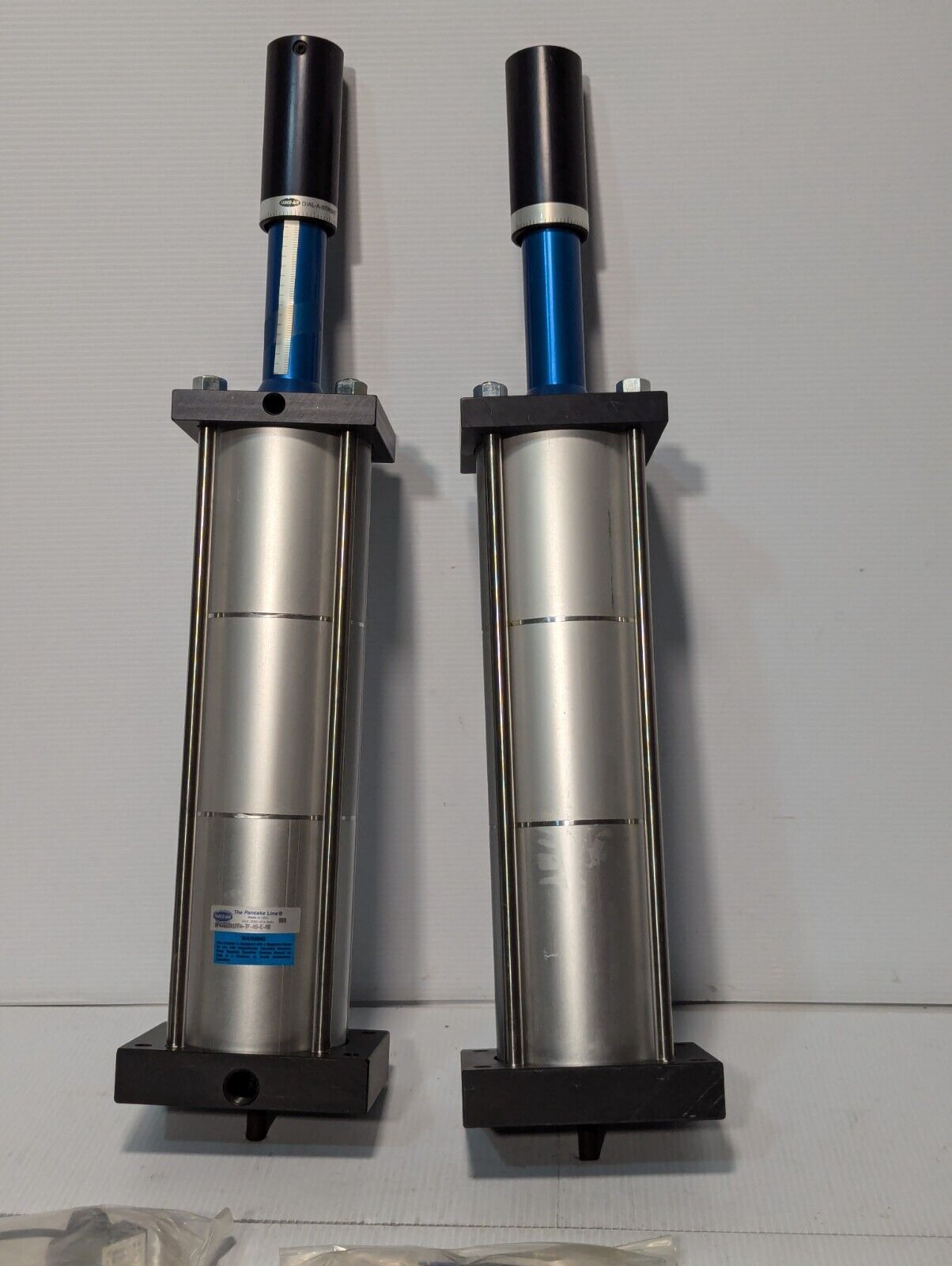 Fabco Air Dial-A-Stroke MP4X4X3X1FFA-TF-AS-E-MR pneumatic cylinder, Pancake Line