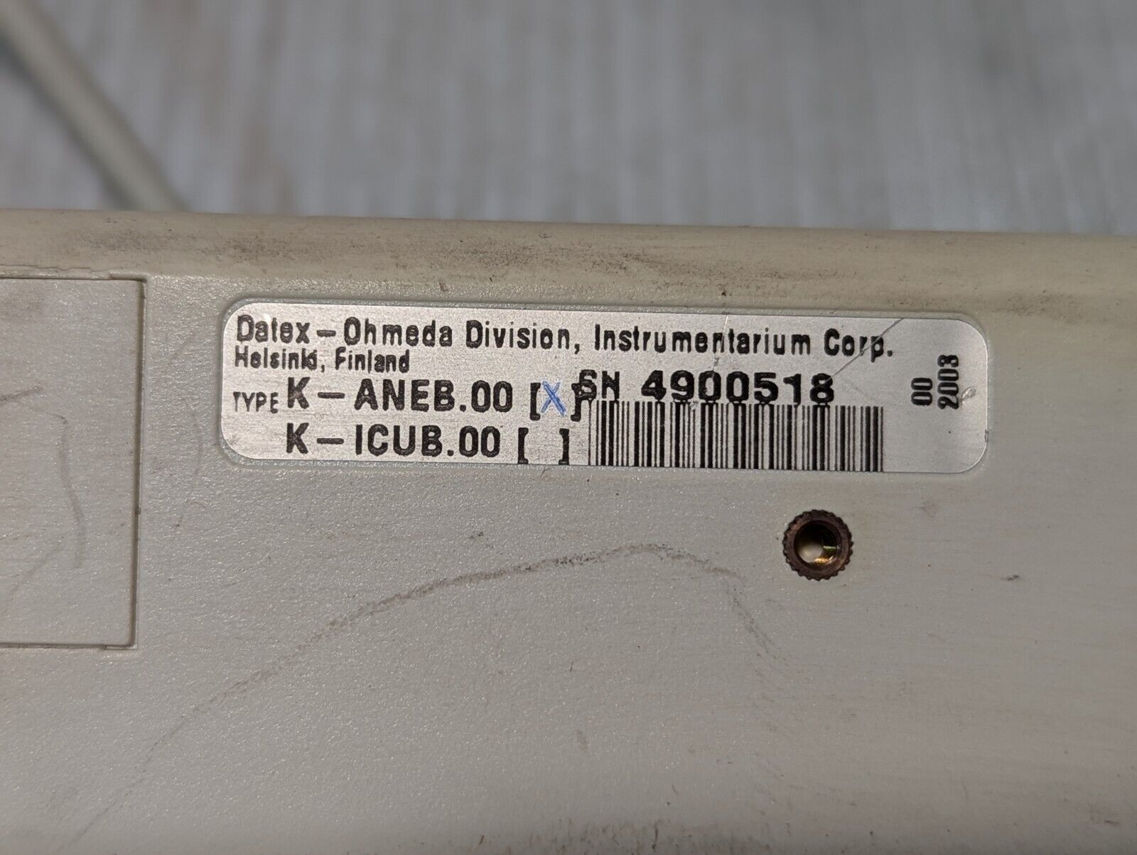 Datex Ohmeda K-ANEB-00 S5 Monitor Keypad as pictured - Free Shipping