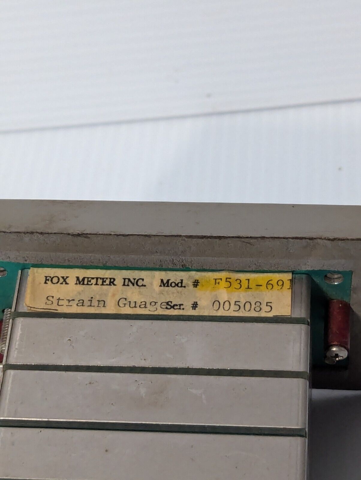Fox Meter F531-691 Strain Gauge Meter - Free Shipping