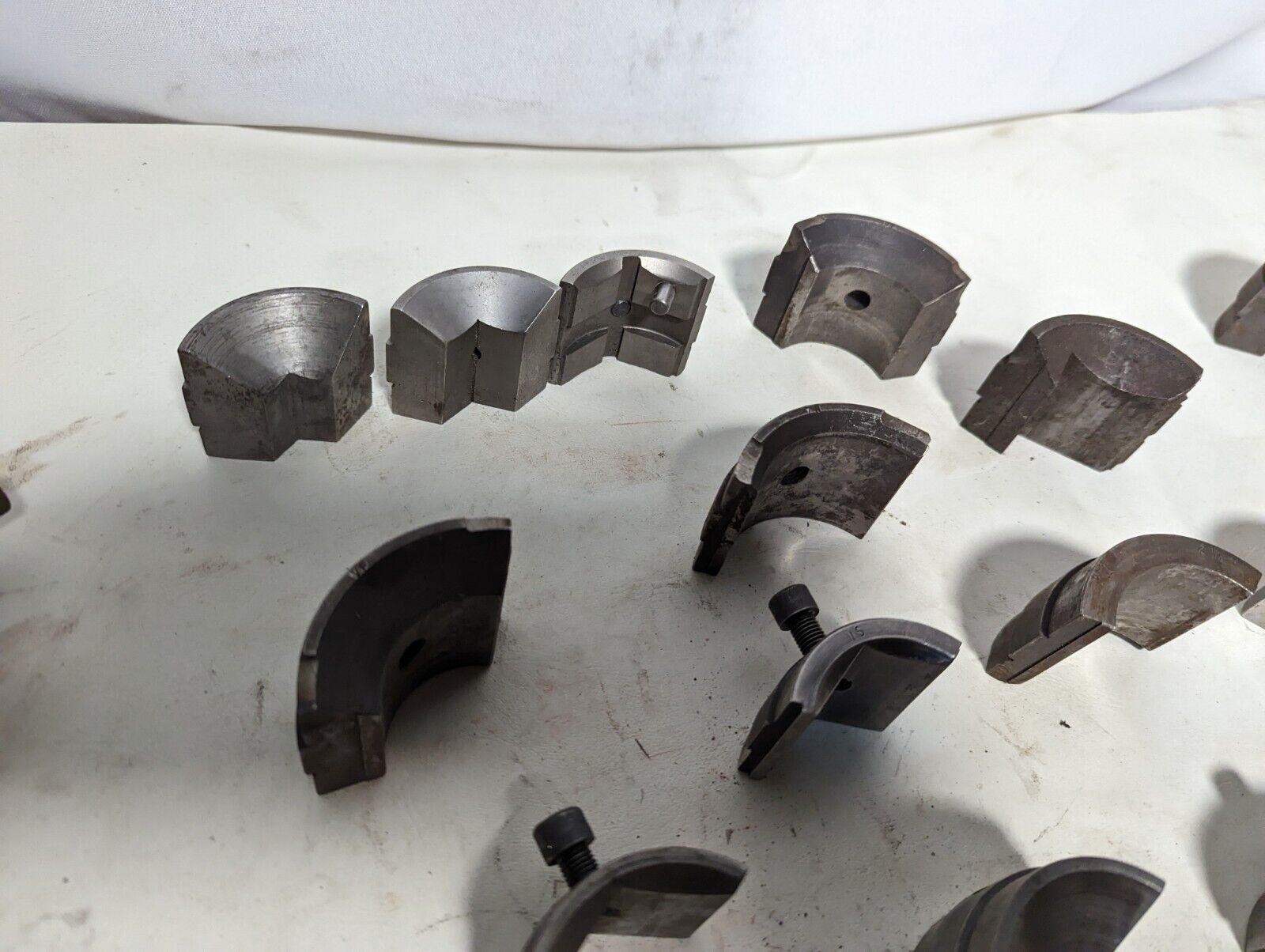 Lot of collet pads as pictured: some complete sets, some incomplete