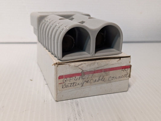 SMH 6A071, SY6320G1, SY350A-600V 2/0 Breakaway Gray Forklift Power Connector