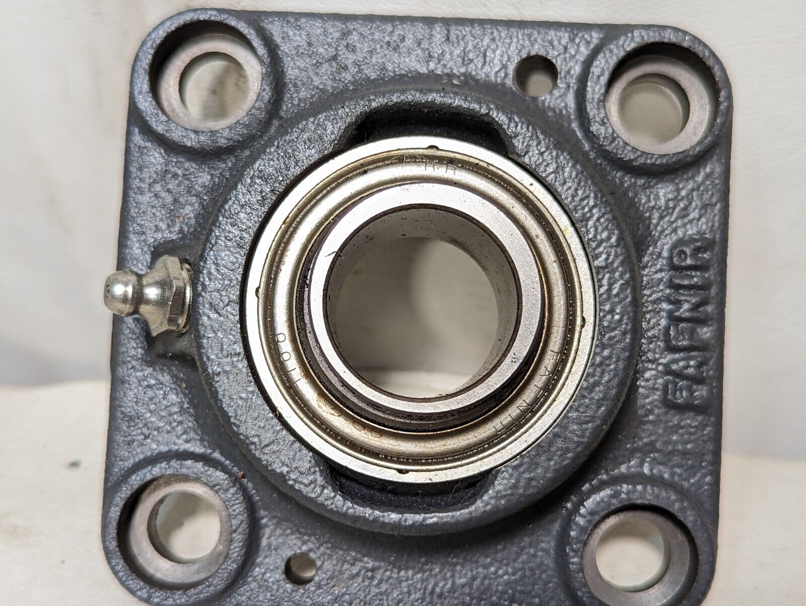 Fafnir RCJ1 Flange-Mount Ball Bearing Unit - 4-Bolt Flange, 1 in Bore, Cast Iron