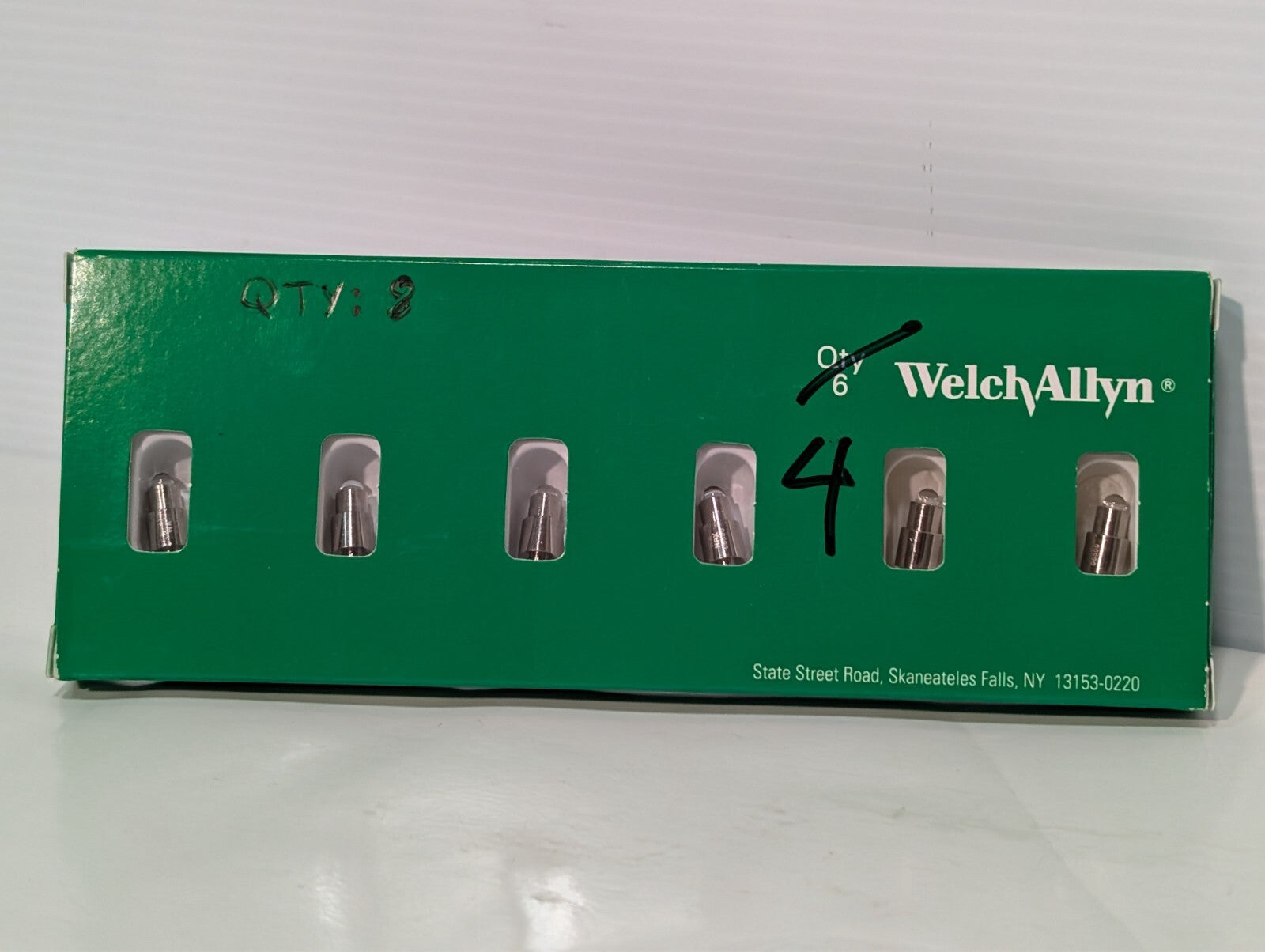 8 pcs Welch Allyn 06500-U6 Genuine OEM Replacement 3.5v Halogen Lamp