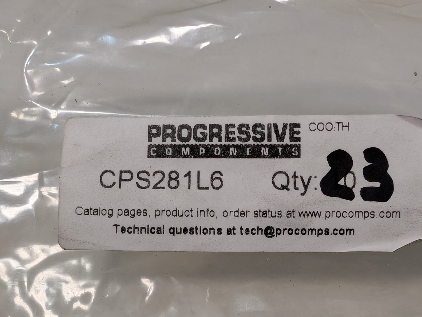 (23) Progressive Components CPS281L6 Pushrods / Core Pins