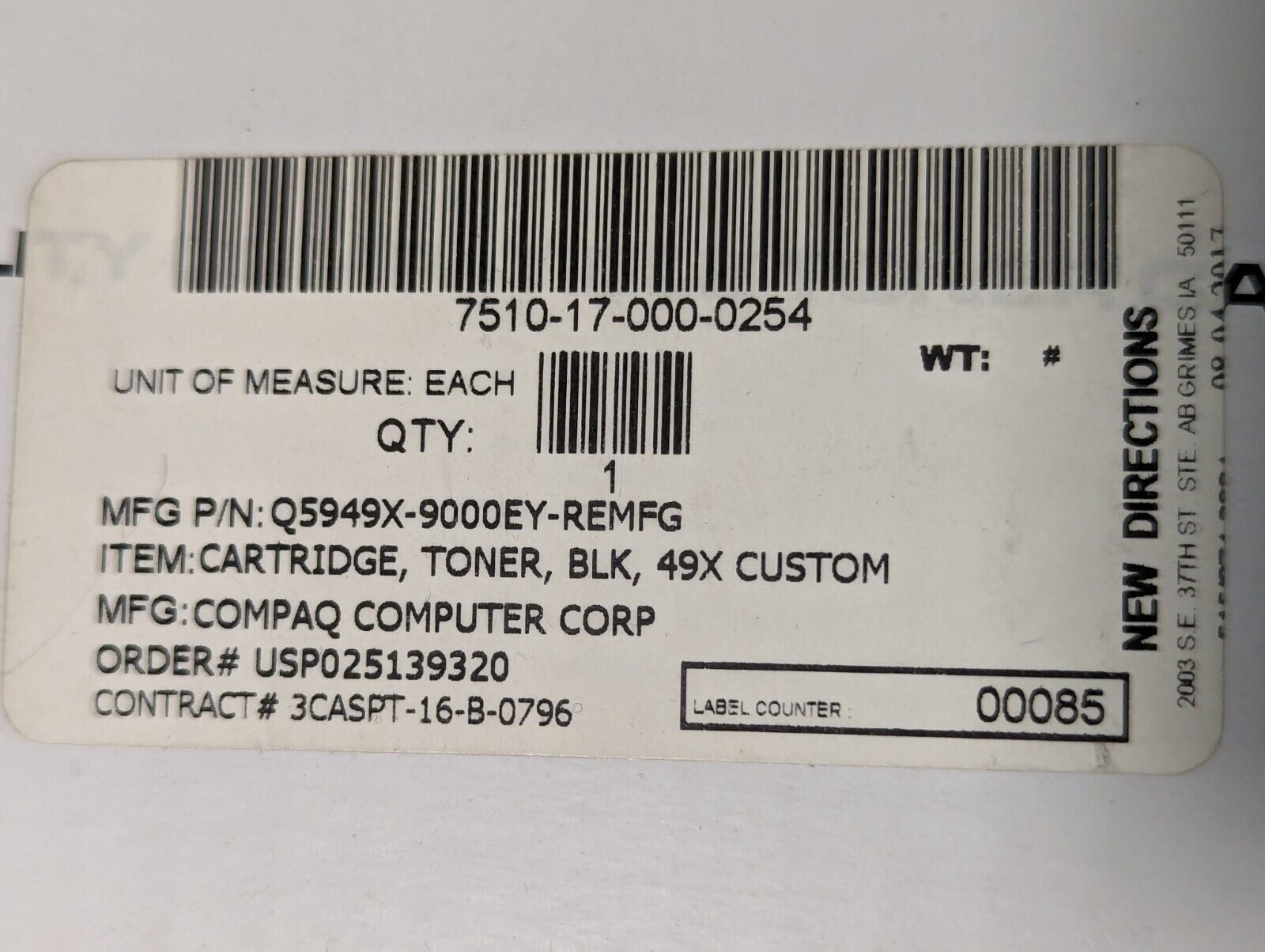 2PK Q5949X 49X High Yield Toner Cartridge For HP Laserjet 3390 1320 3392 1320nw