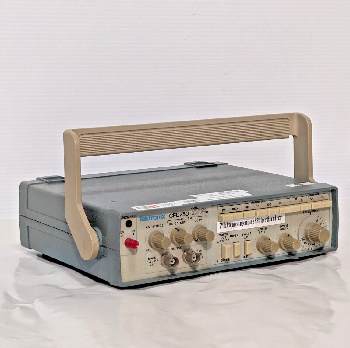 Tektronix CFG250 Function Generator with Power Cord 2MHz