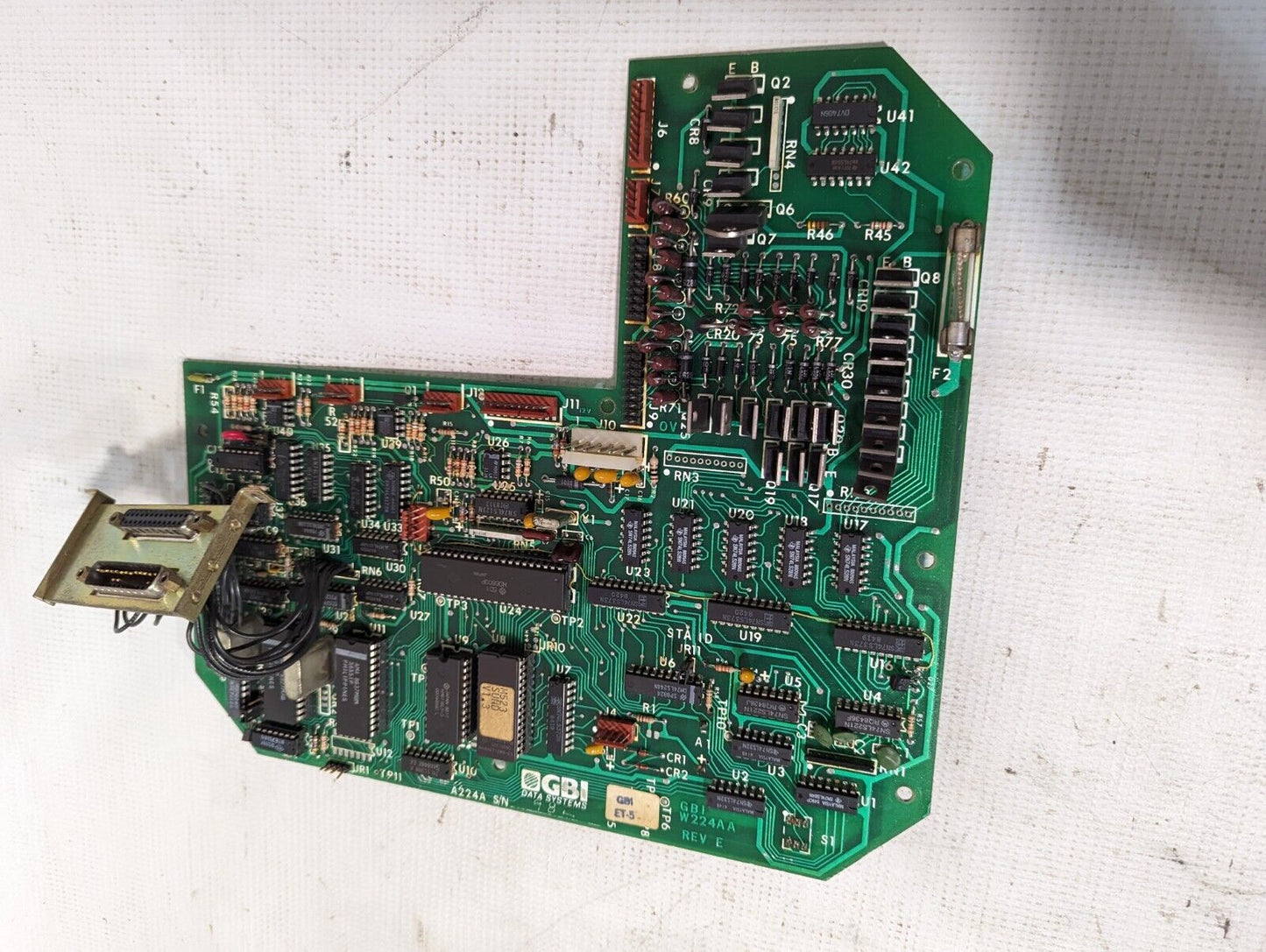 GBI ET-5 Circuit Board Data Systems W224AA REV.E A224A.S/N - Free Shipping