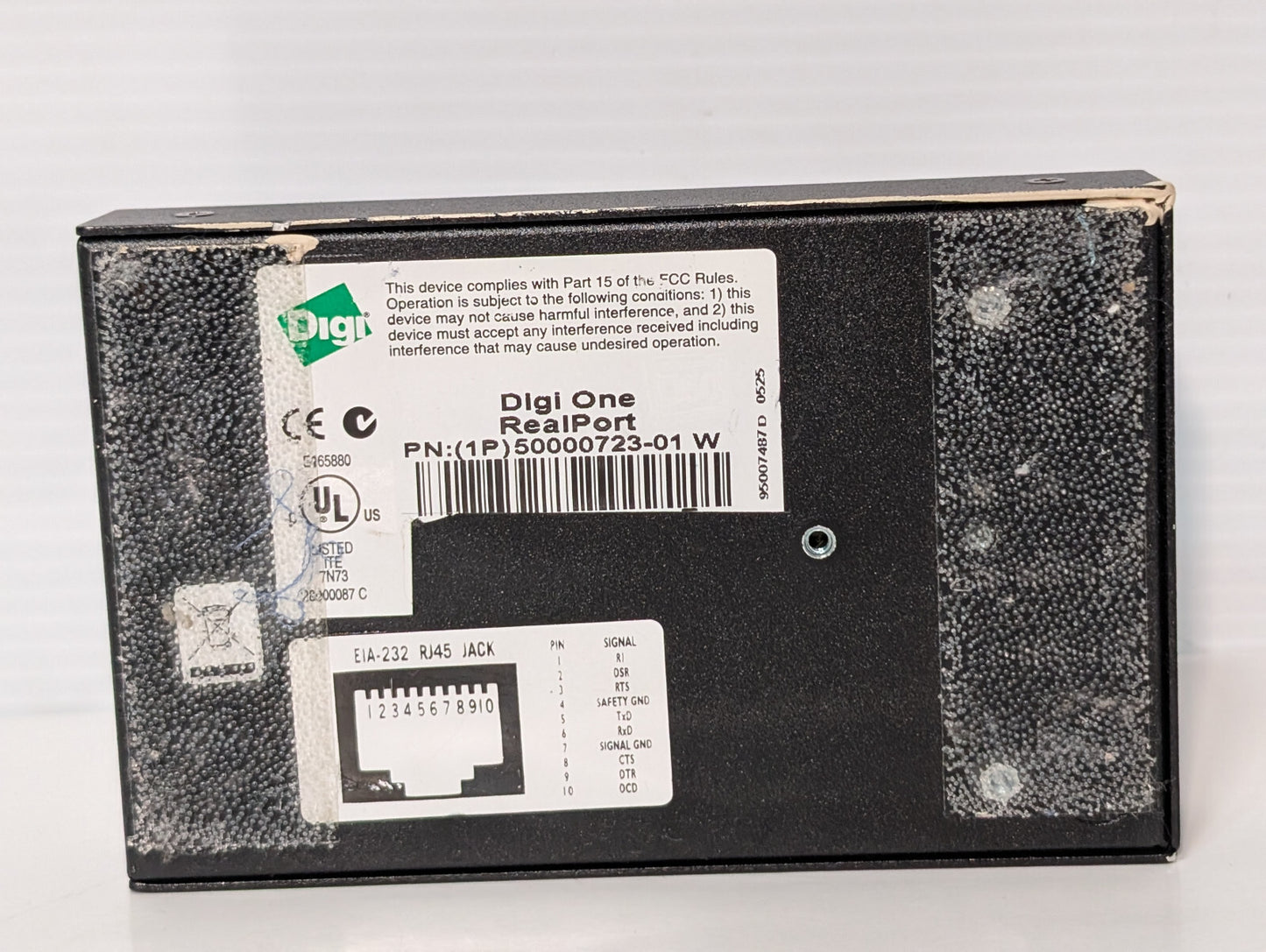 Abbott Rals Dataport 1 Digi One Real Port 50000723-01W Ethernet, Power Supply