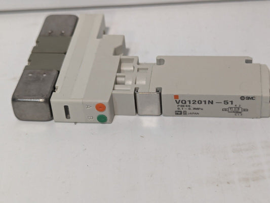 SMC VQ1201N-51 Solenoid Valve,  24vdc, VQ1201N51 - Free Shipping