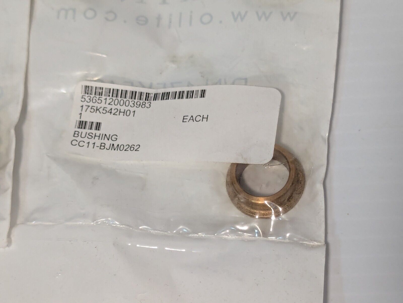 Lot of 2 Oilite 175K542 Bushing Flanged Sleeve Bearing – Free Shipping