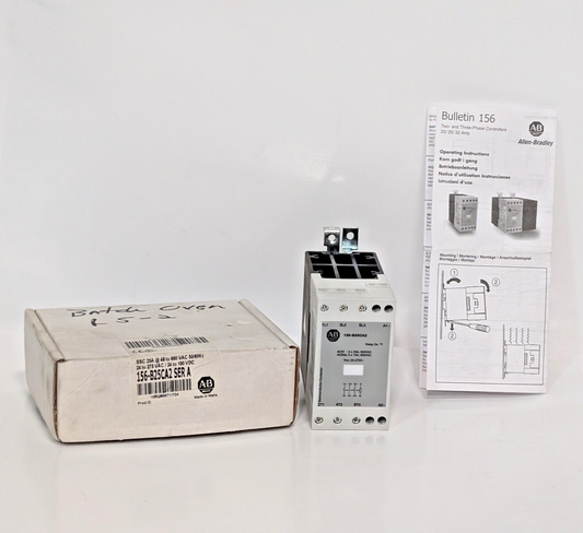 Allen Bradley 156-B25CA2 Ser A 2-Phase Semiconductor Contactor 600VAC 25A