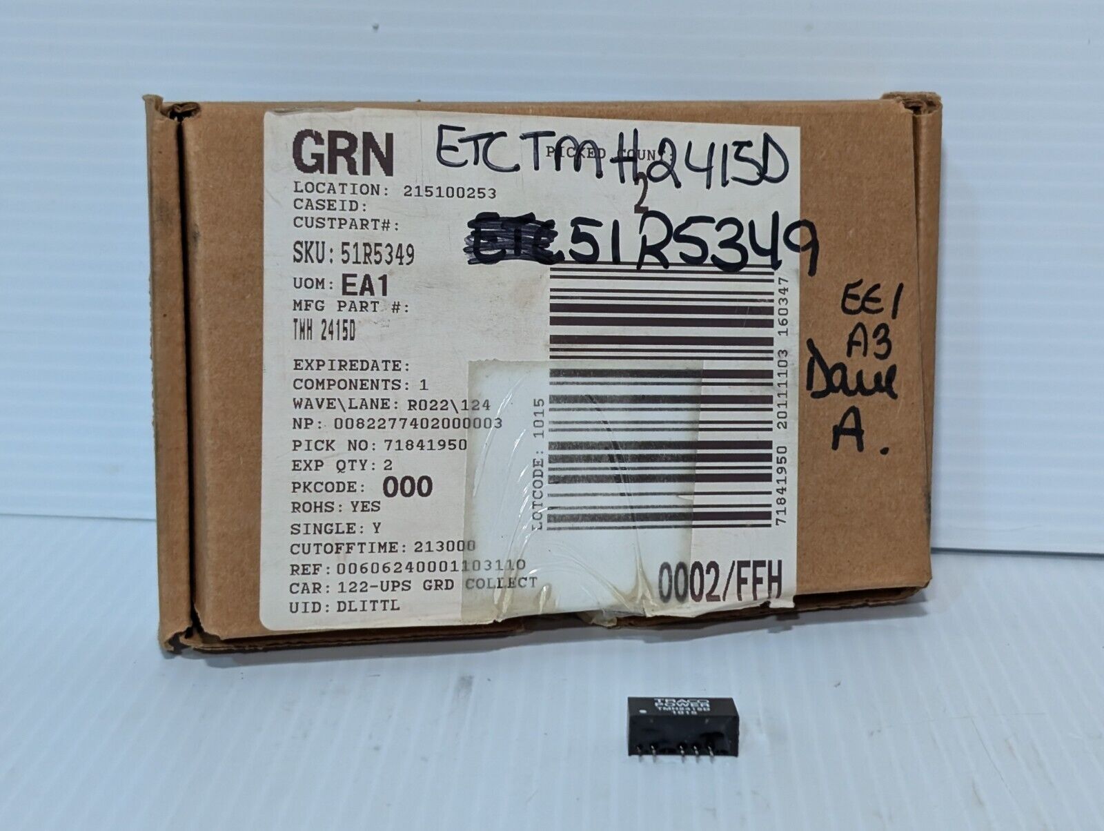 Traco Power TMH2415D, 1015 EEL A3 Dual A, DC Converter, Converter DC