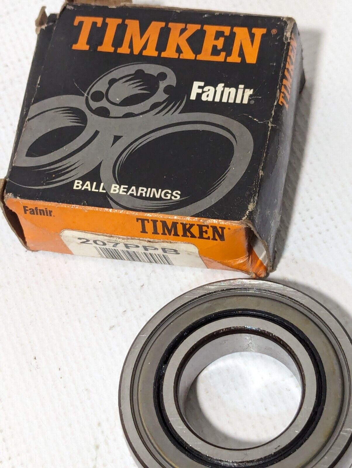 Timken (Fafnir) 207PPB Ball Bearing Double Sealed, 35mm ID, 72mm OD, 17 mm Width
