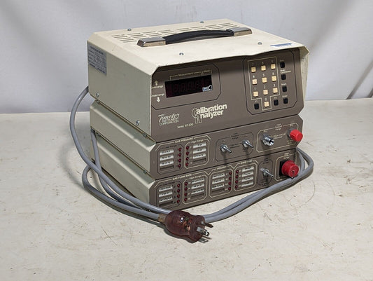 Timeter Instrument RT-200 calibration analyzer: RT-201 control module, RT-202 pr