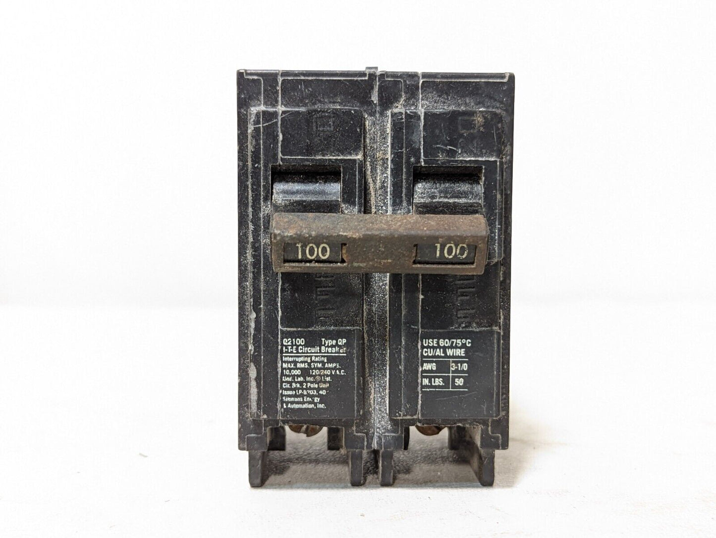Square D QO250 circuit breaker, 50A, 120/240VAC, 2 poles