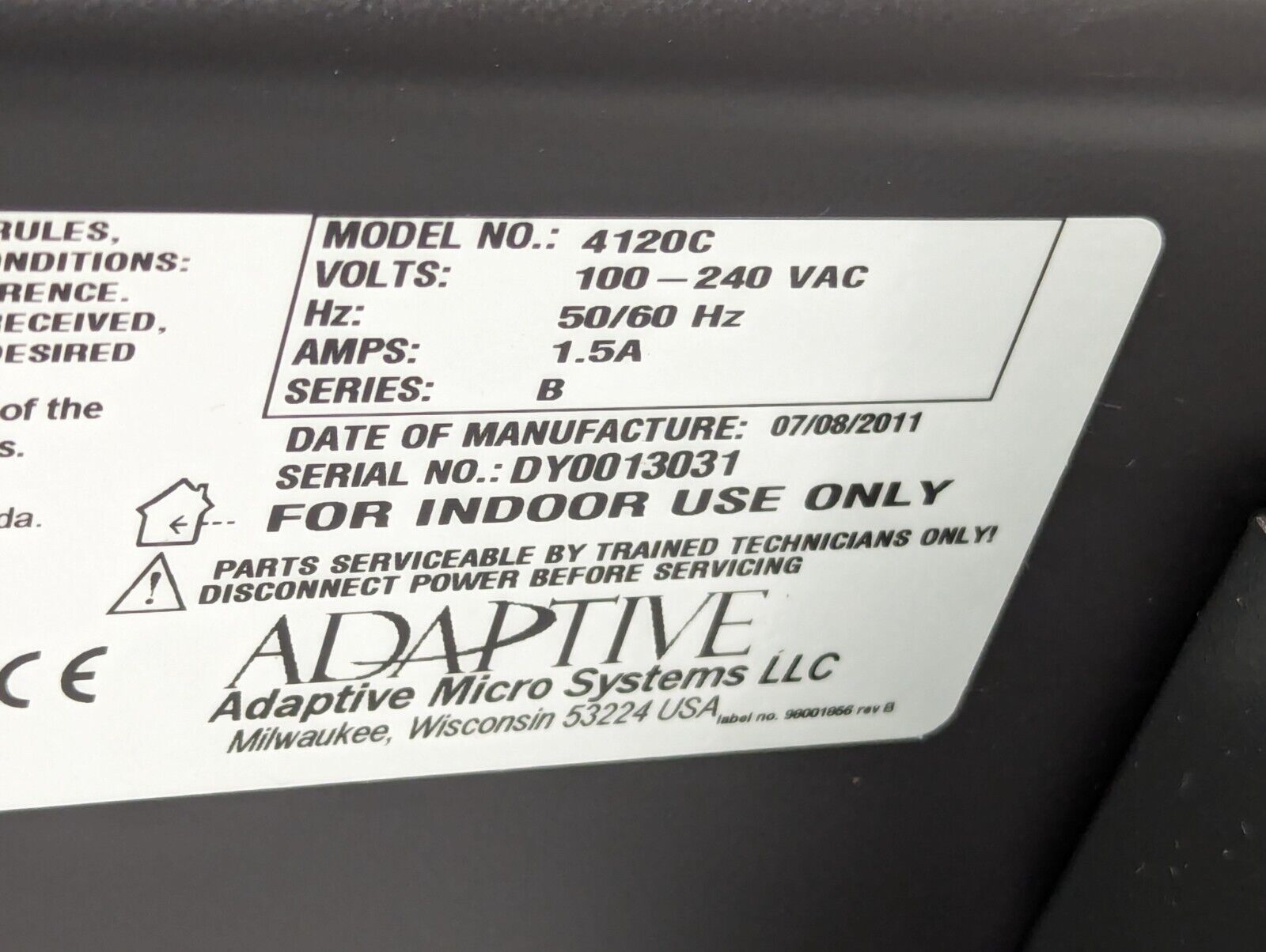 Adaptive 4120C Alpha LED Electronic Sign Display with Remote, 3 Color, 2 Lines