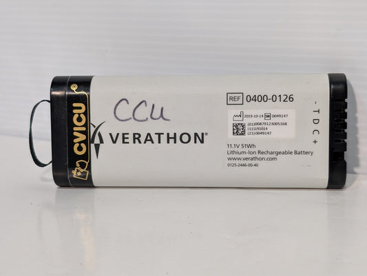 Verathon 0400-0126 11.1V 51Wh Rechargeable Battery for SM-206 0400-0126