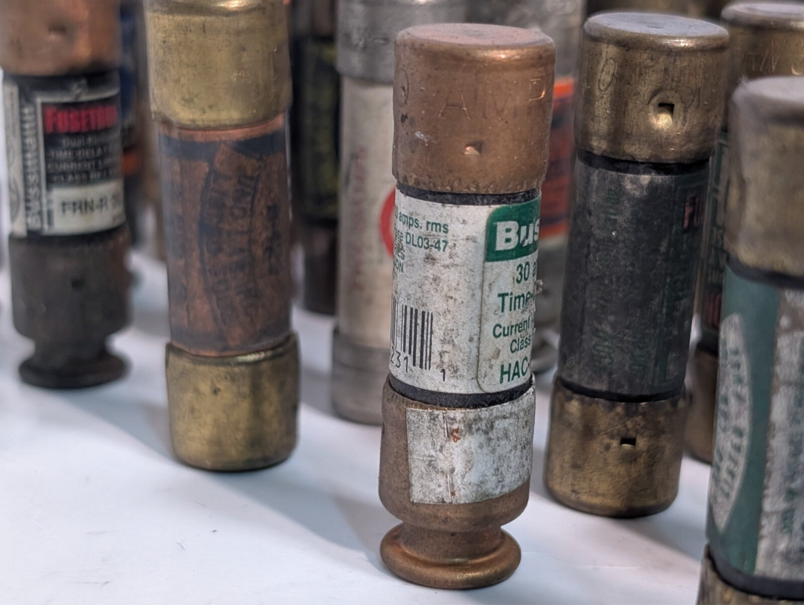 155 Assorted Fuses, Various Brands and Amps, Includes 5 FRN-R-5