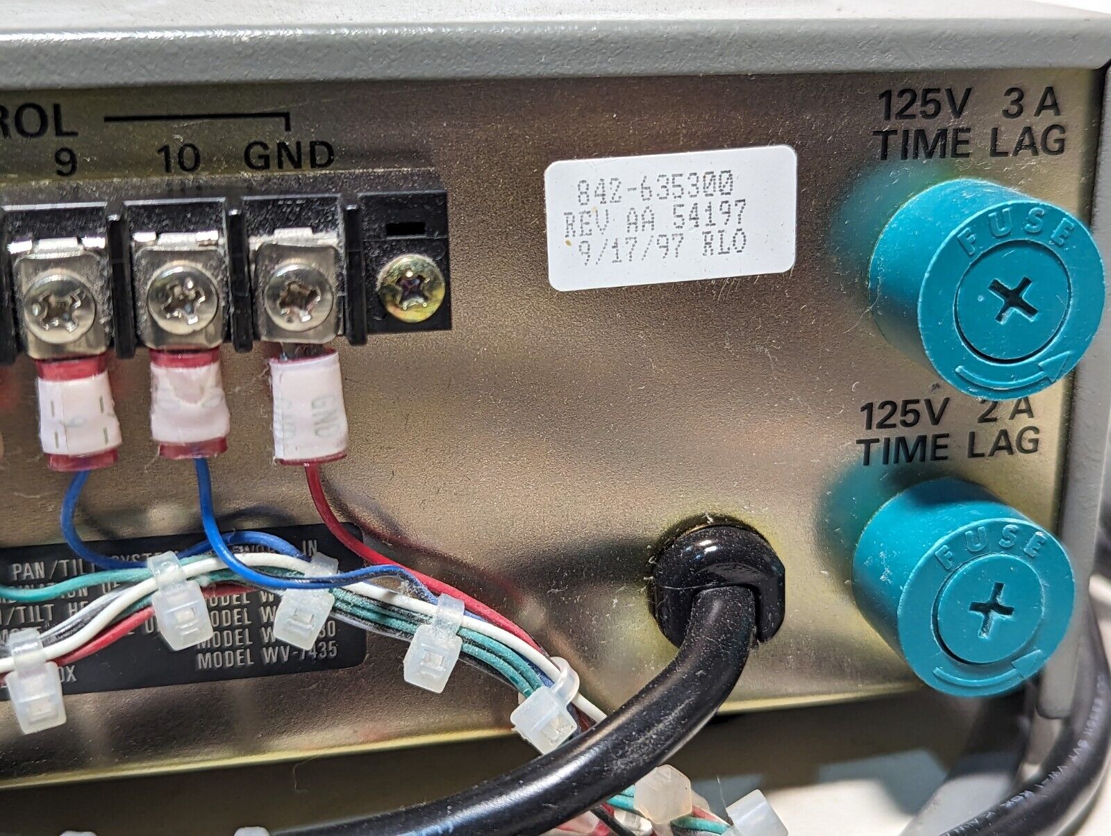 Panasonic WV-7330 remote control unit