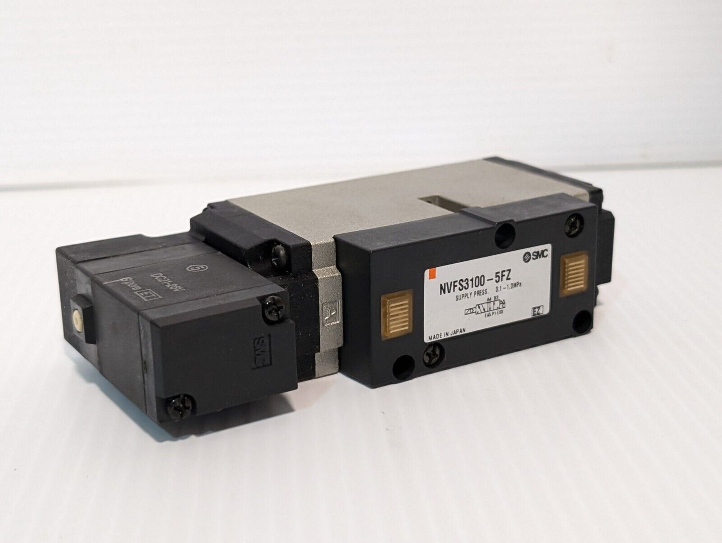 SMC NVFS3100-5FZ Pneumatic Solenoid Valve, .1-1MPa  - Free Shipping