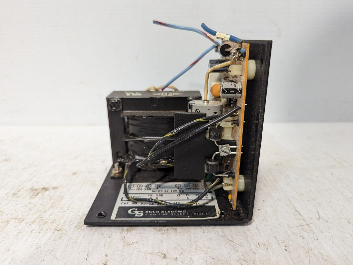 Sola Electric 83-12-250-2 Power Supply, 12VDC@5A output, 120VAC in-Free Shipping