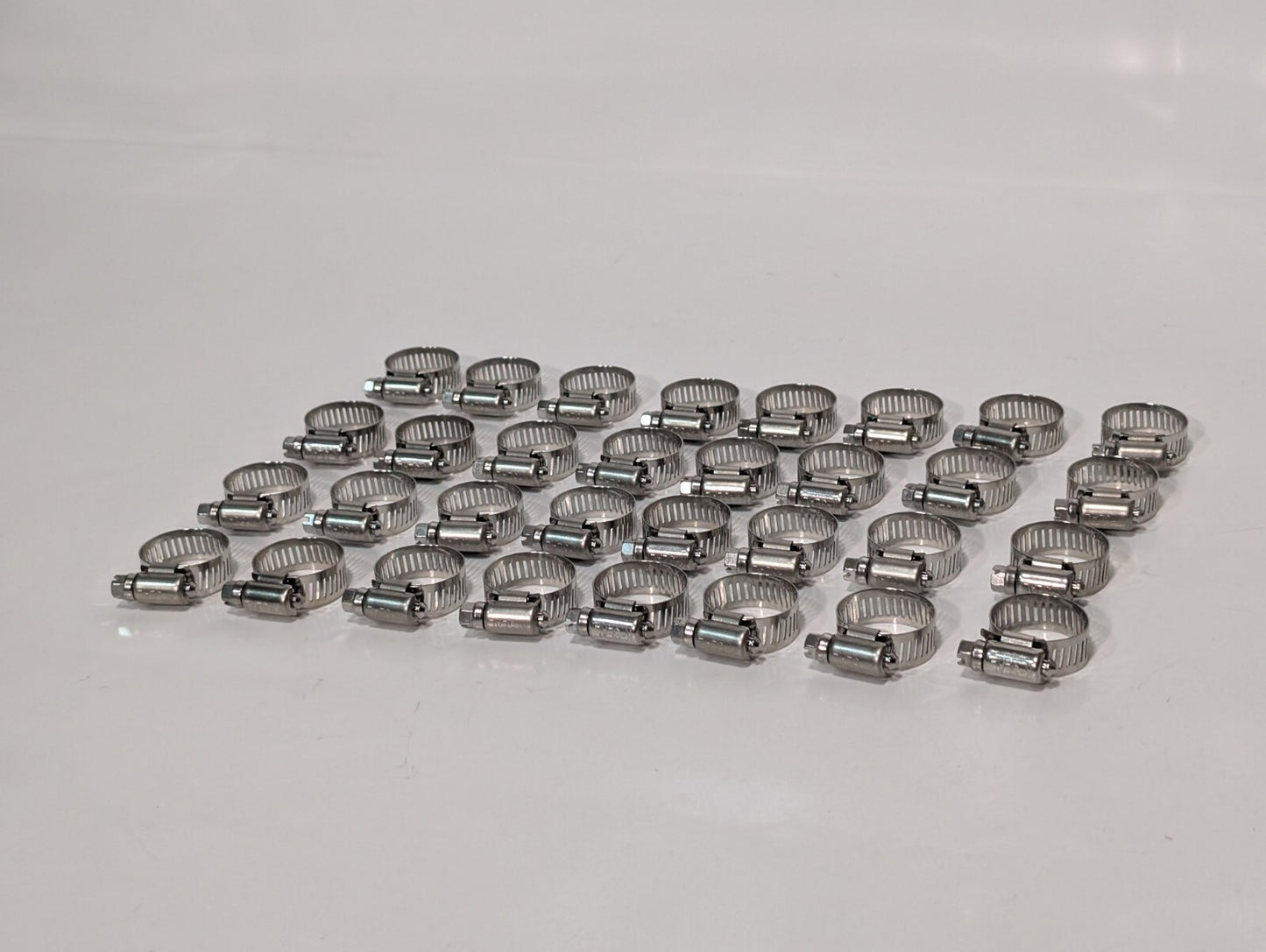 (185) No. 10 Stainless Steel Worm Drive Hose Clamp, 27-14mm, 1-1/16 to 9/16 in