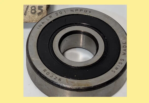 INA LR201NPPU Deep Groove Ball Bearing, Bore: 12mm, OD: 35mm, Width: 10mm